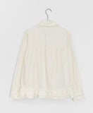 Sherinlen Shirring Collar Neck Blouse