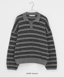 Kitka Stripe Collar Knit