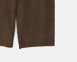 [Fake Layered] Skim Corduroy Banding Pleated Layered Wrap Skirt Pants