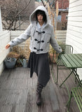 (WOOL) BOUCLE DUFFLE SHORT COAT
