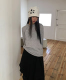 Dante Unbalanced Warmer Striped Hooded T-Shirt