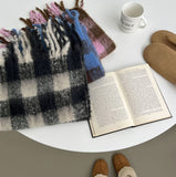 Soft Check Balaclava Muffler