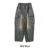 Eti Balloon Washing Cargo Denim Pants