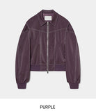 (UNISEX) Raper Leather Balloon Jacket