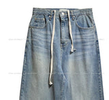 Ripple Semi Baggy Denim Pants
