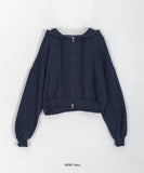 Muguro 2-way color hood zip-up