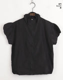 Caco Nylon Puff Crop Short Sleeve Windbreaker Zip-up