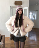 Titi Shearling Crop Fur Jacket