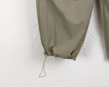 Tabe Shirring Jogger Nylon Vest Pants Set-up Pants
