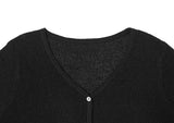 Hyoma V-neck Button Basic Knit Cardigan