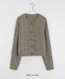 Janku Duffel Cable Wool Cardigan