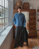 Mar Crop Cutting Denim Shirt