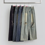 Summer No-Fade Balloon Wide-Fit Denim Pants