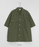 [Unisex] Kiln Rivet Pocket Nylon Short Sleeve Shirt