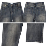 Riken Oil Washing Flare Jeans