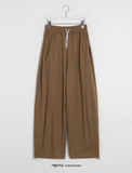 [unisex] Clue side pin tuck banding training jogger pants