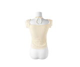 [Fake Layered] Mimi Layered Halter Lace T-shirt
