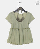 [Fake Layered] James Halter Layered Short Sleeve T-Shirt