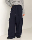 Pict Track Color Matching Cargo Pocket Pile Sweatpants