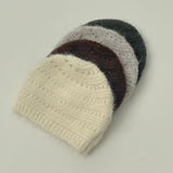 Punching Loose Fit Knit Beanie Point Set