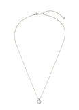 Champagne Moon Dew Drop Silver Volume Necklace