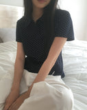 [MADE] Seju Dot Collar Frill Short Sleeve T-Shirt
