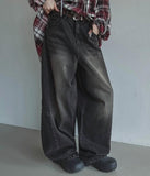 Kench incisional balloon denim pants