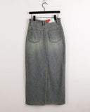 Hotty Vintage Wash Summer Denim Maxi Long Skirt