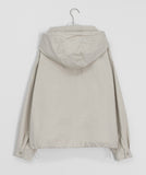Pominy Pocket String Cotton Hood Jacket