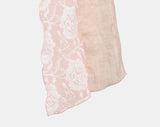 Juron Rose See-through Lace Scarf