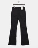 Lajeun Low Rise Slit Cotton Bootcut Pants