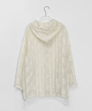 Langes Flower See-Through Summer Hood Zip Up