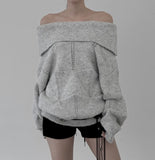 Snow Loose Fit Knit Off-Shoulder