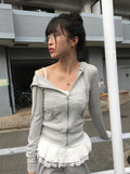 Rake Stripe Hood Zip Up