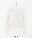 Keita Summer Linen Round Boucle Cardigan - Linen 100