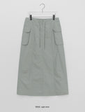 Pohit Nylon Cargo Long Skirt