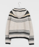 Tinoy Nordic Knit Hood Cardigan