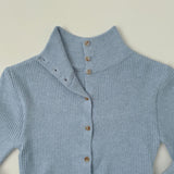 Fake Layered High-Neck Layered Knit Set-Up