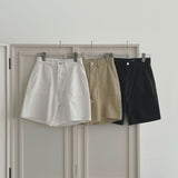 Patch Point Elbow Length Bermuda Half Cotton Shorts
