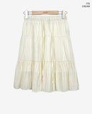 Hide Chiffon Tiered Midi Skirt