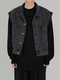 Destroyed Denim Vest