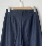 Lauren Wide Denim Slacks Pants