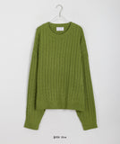 [unisex] Yushi Color Cable Over Knit