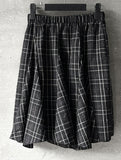 Checked gored hul skirt