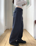 Classy Back Pocket Cotton Balloon Pants