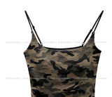 Litey camo crop sleeveless (with cup)