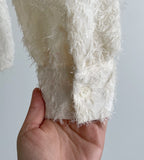 Rielson Tassel Jacquard Puff Shirring Blouse