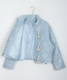 Limb toggle quilted short padded jumper