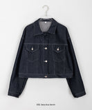 Sokoru Collar Crop Cotton Jacket