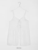 Narumi Flower Two Way Ribbon Layered Sleeveless Midi One Piece